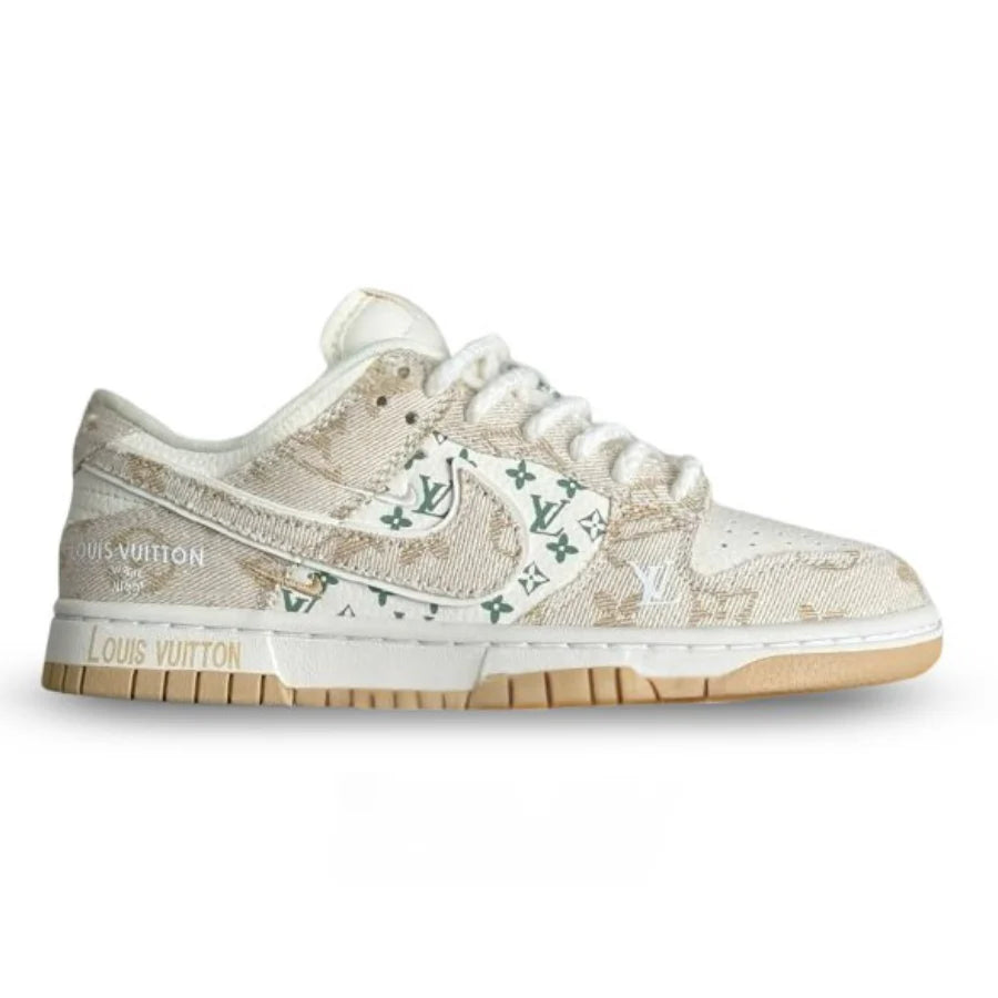 Nike Air Jordan 1 x LV Beige Monogram Edition Dunk Low Custom