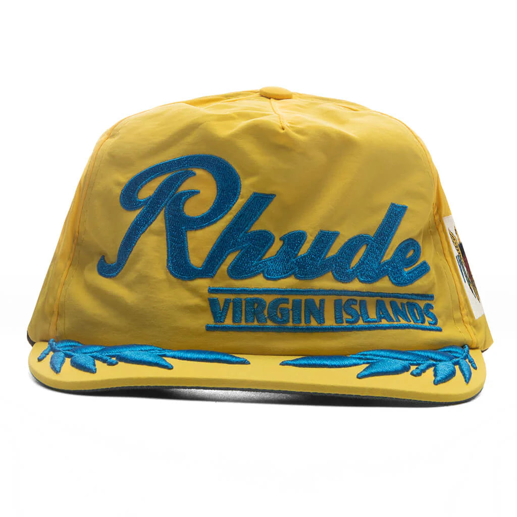 Rhude Virgin Islands Hat Yellow Blue