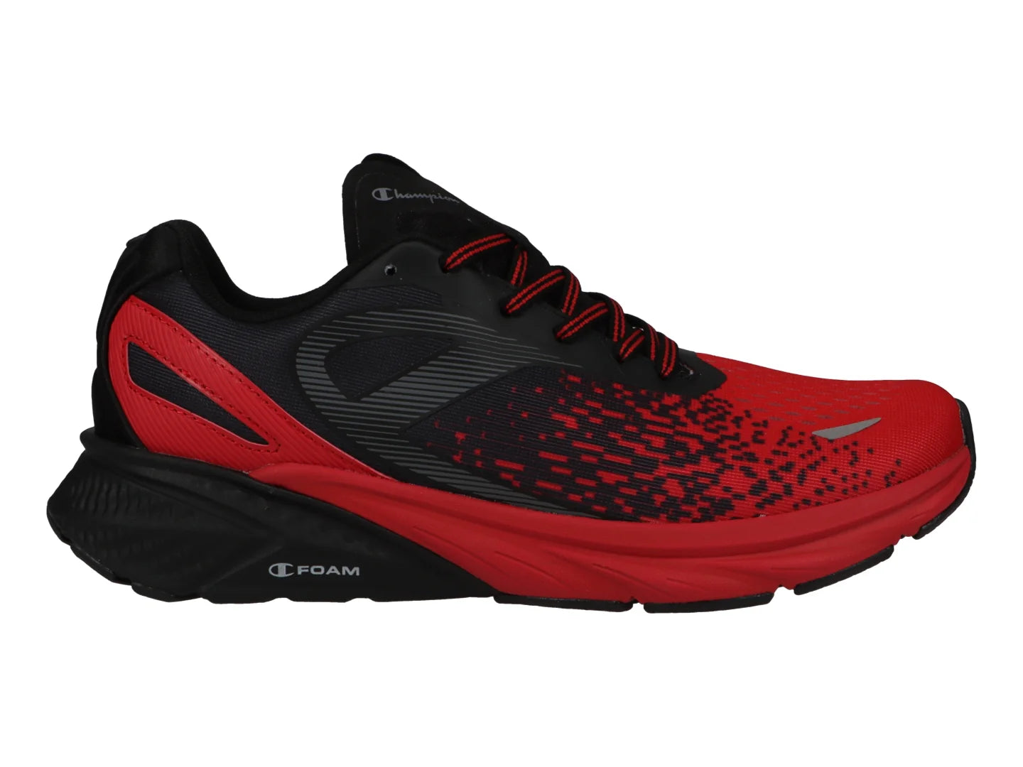 Tenis Champion Alpha Negro y Rojo para Hombre