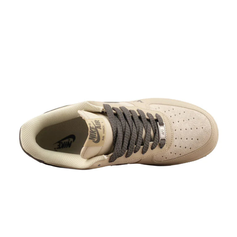 Louis Vuitton x Nike Air Force 1 Cream Mocha Edition Custom