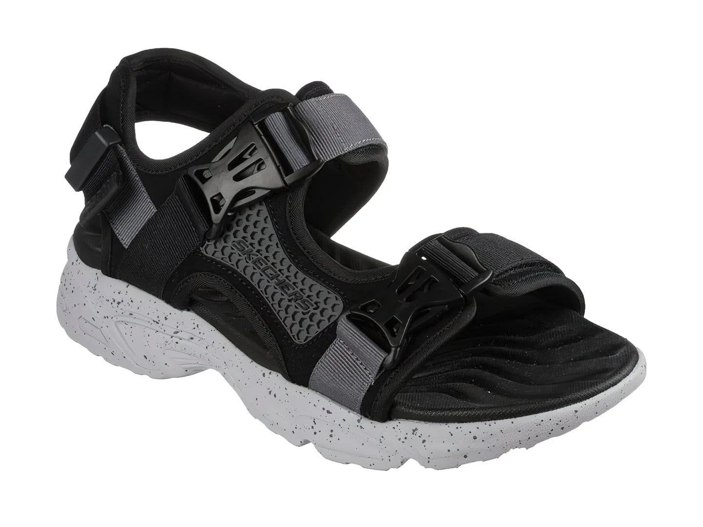 Sandalias Skechers Stamina Negro y Gris para Hombre