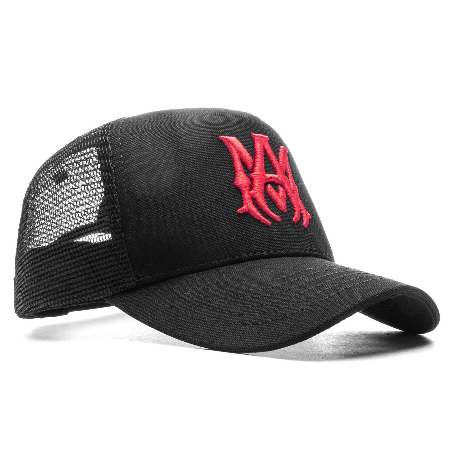 MA Logo Trucker Hat Black Red