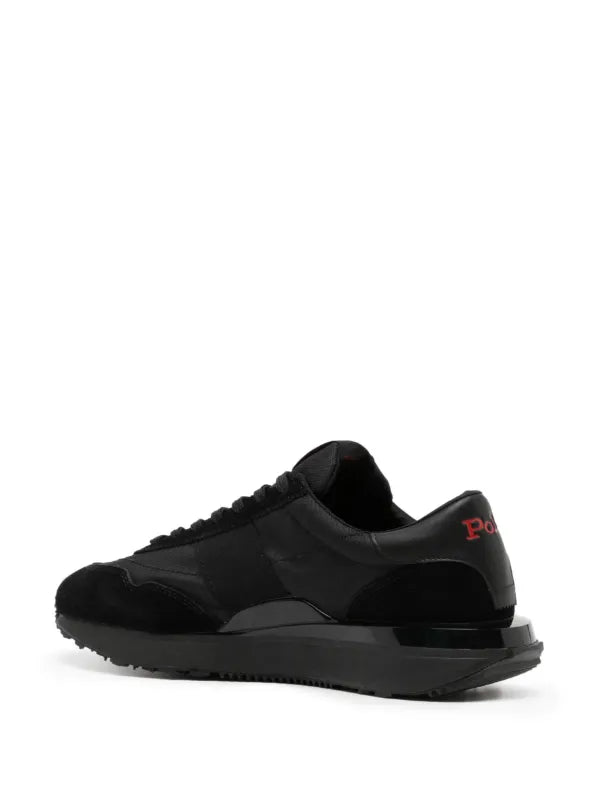 Polo Ralph Lauren Trackster Leather Black Élégance Sportive