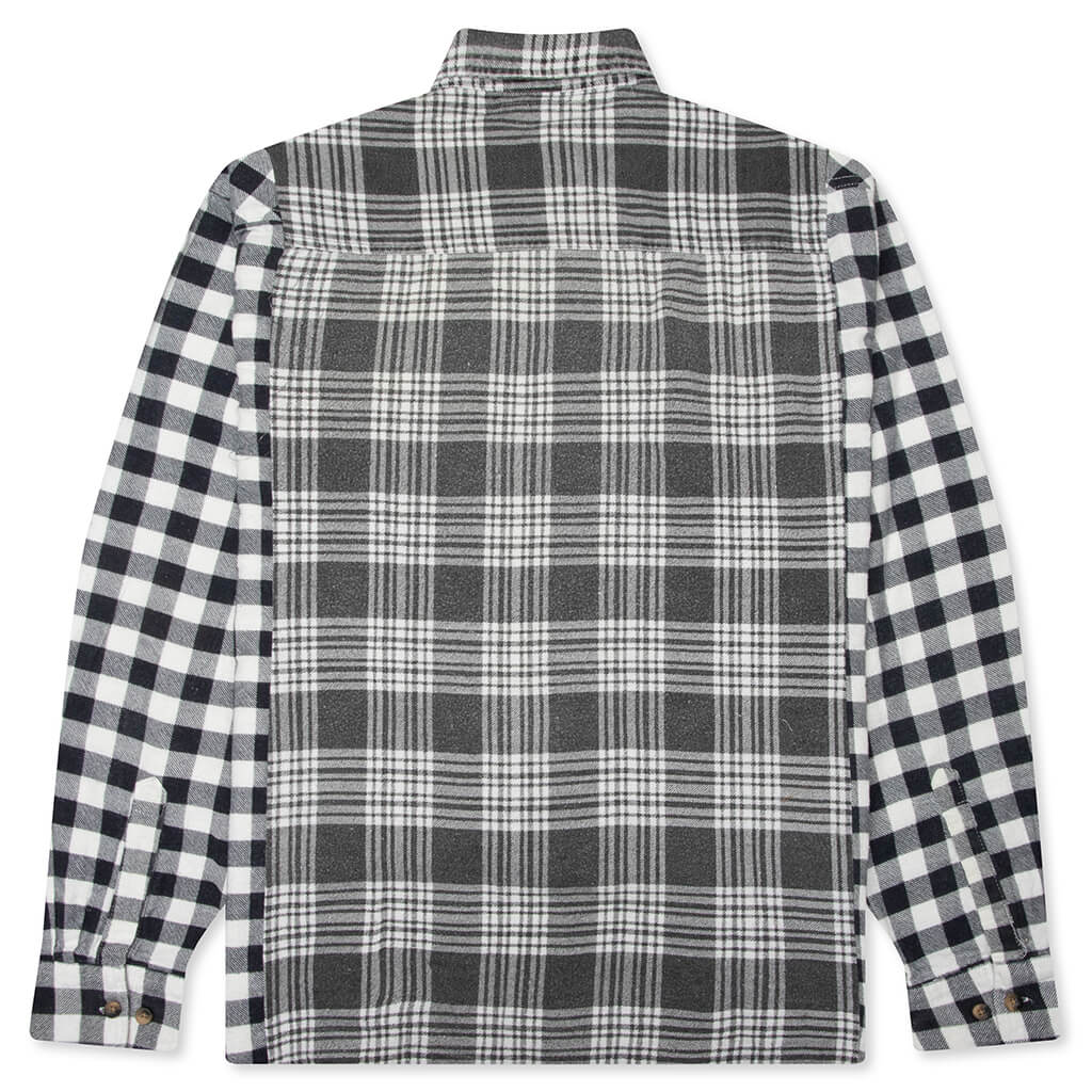 Ribbon Wide Flannel Shirt Assorted