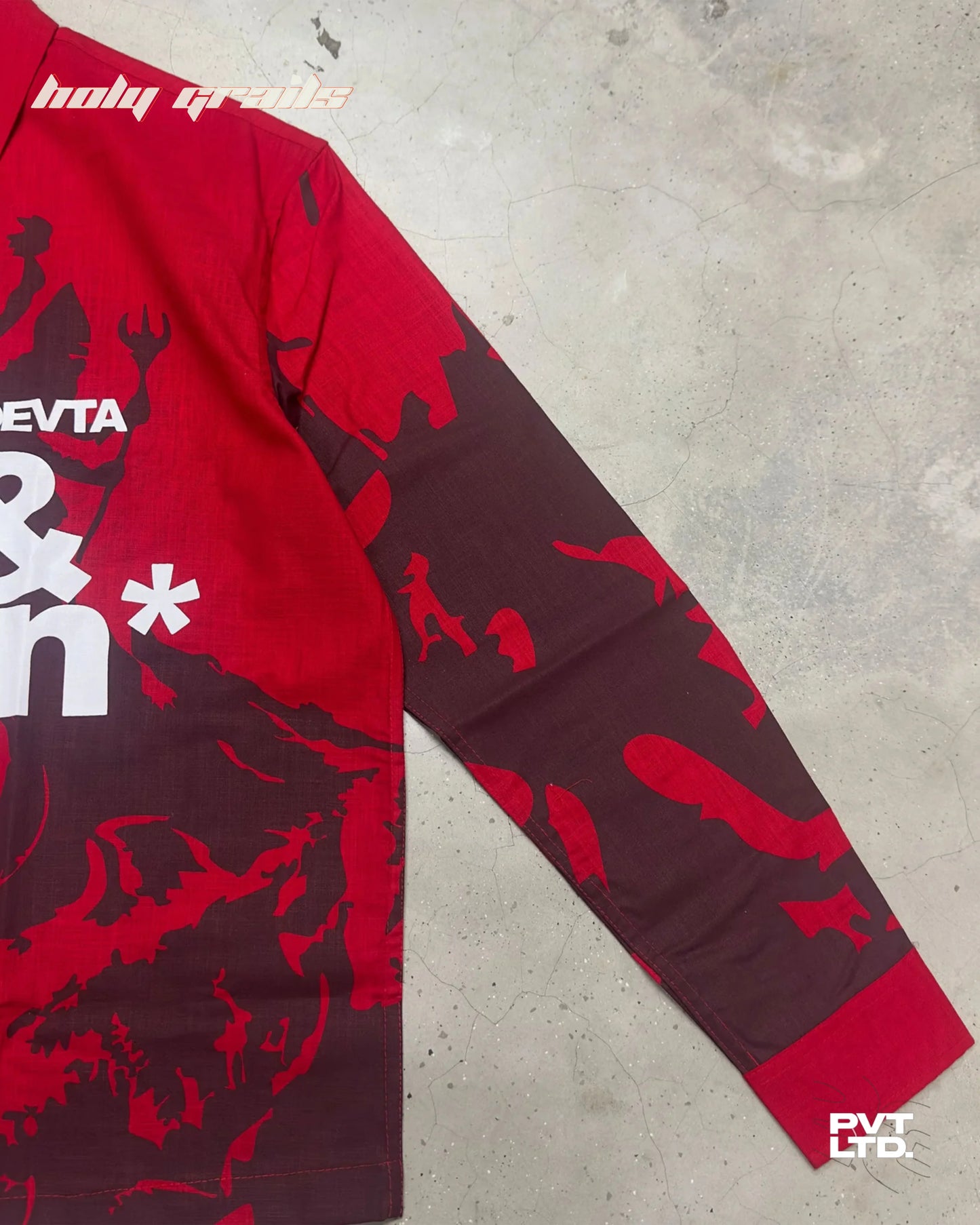 Asur Devta Red Shirt HG x Pvt Ltd