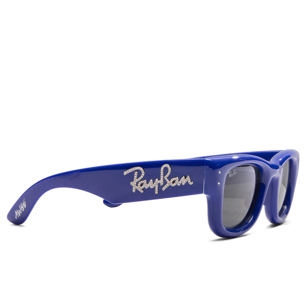 Ray Ban x AAP Rocky Wayfarer Puffer Crystal Edition Blue Strass