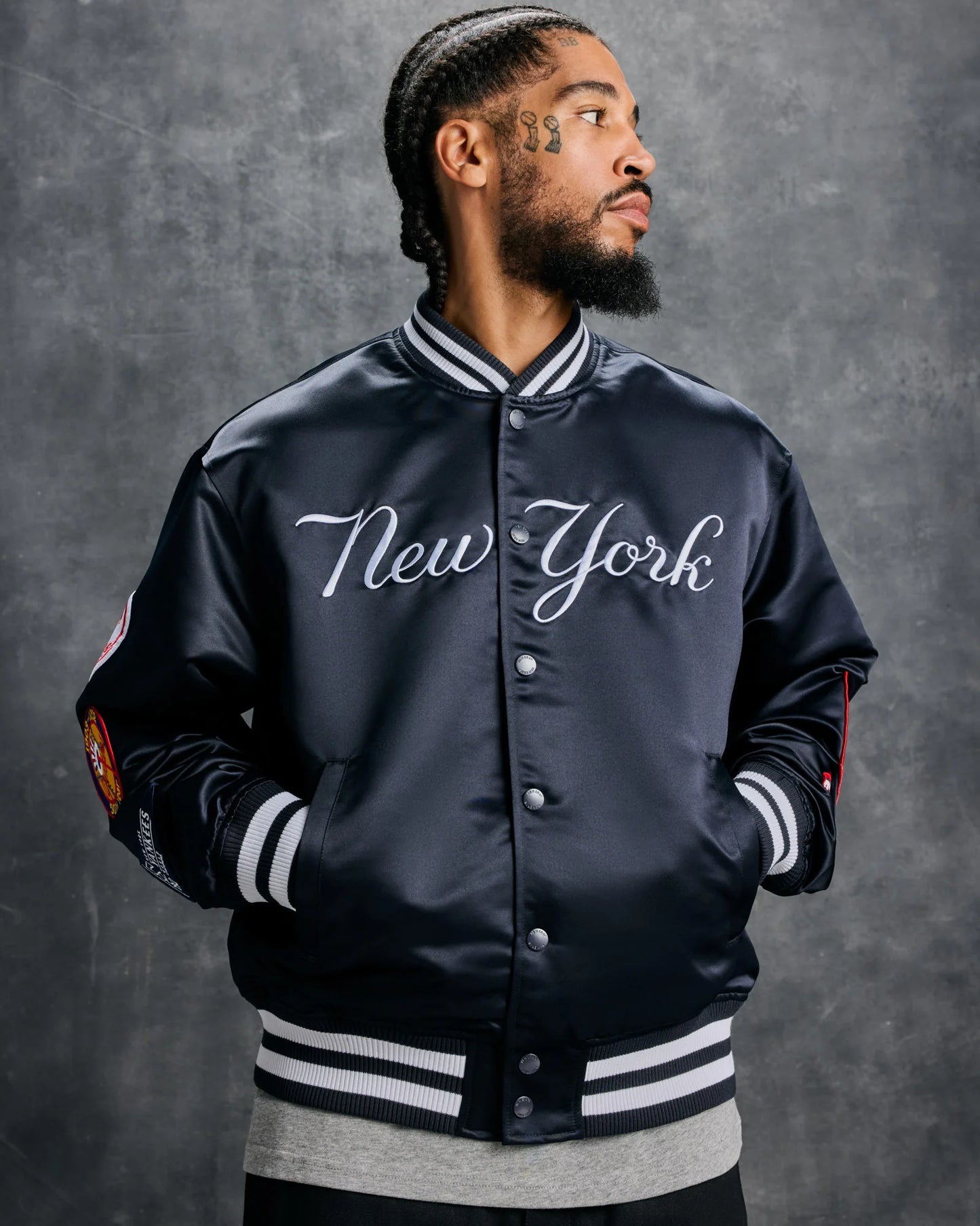 New Era MLB New York Yankees Varsity Jacket Navy
