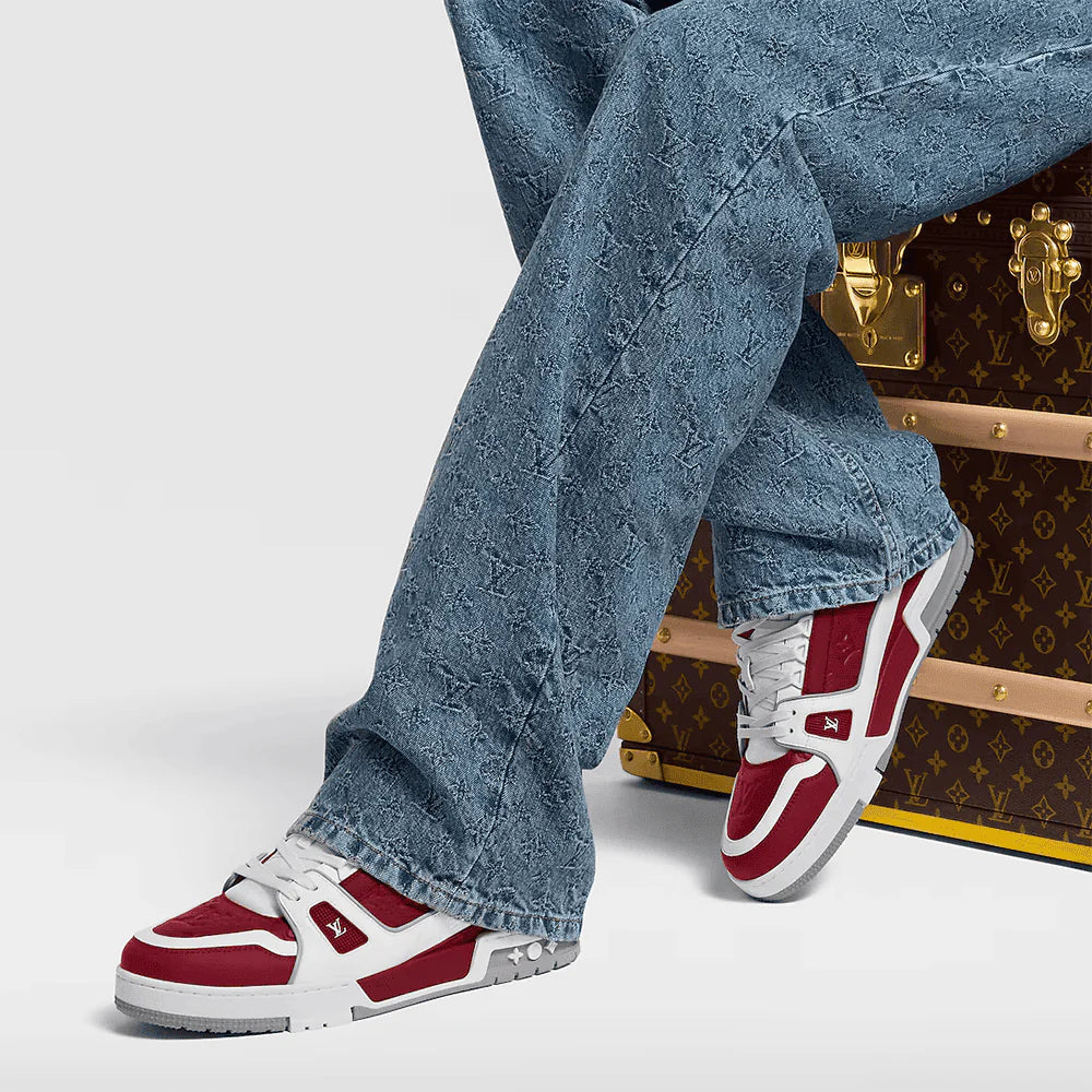 Louis Vuitton LV Trainer Sneaker FireBrick
