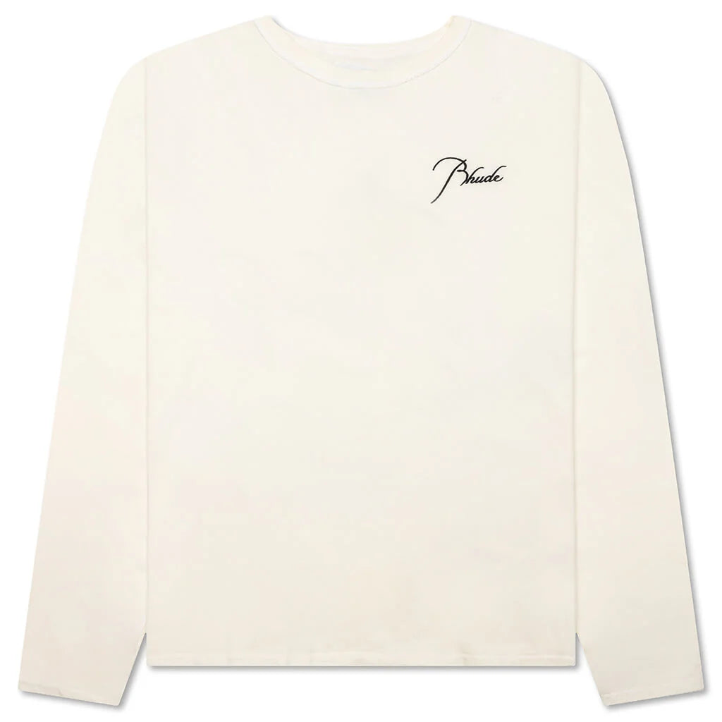 Reverse L S Tee Vintage White
