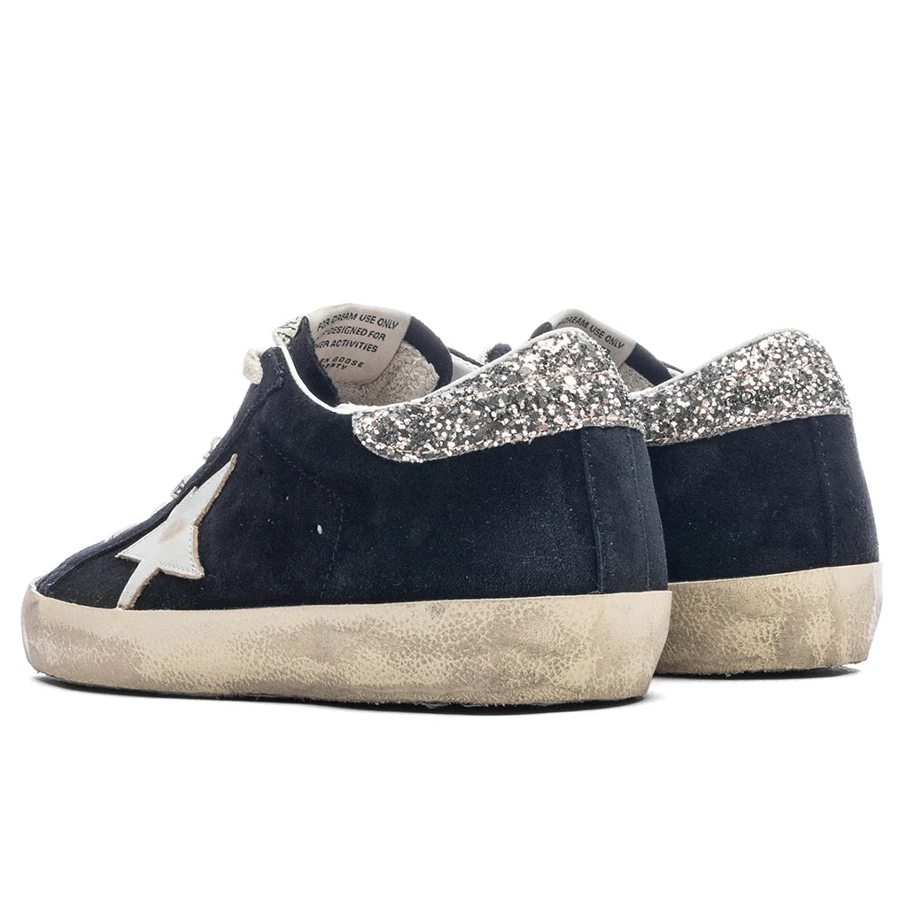 Womens Super Star Blue White Silver