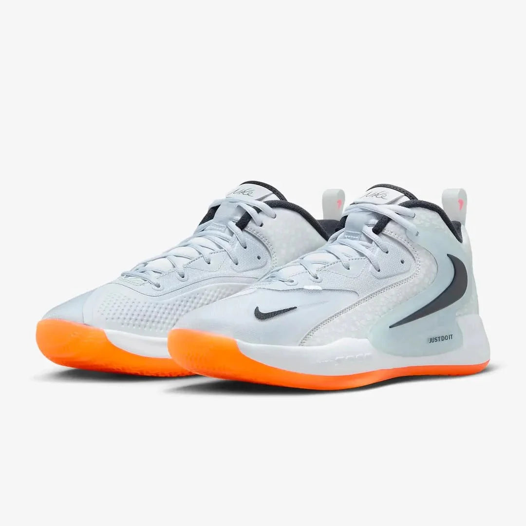 Tênis Nike React HyperSet 2 Vôlei Cinza Amarelo