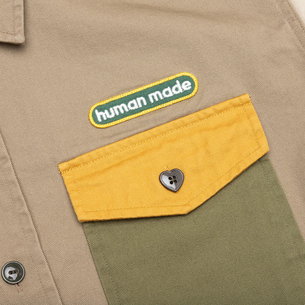 Crazy Work Shirt Beige