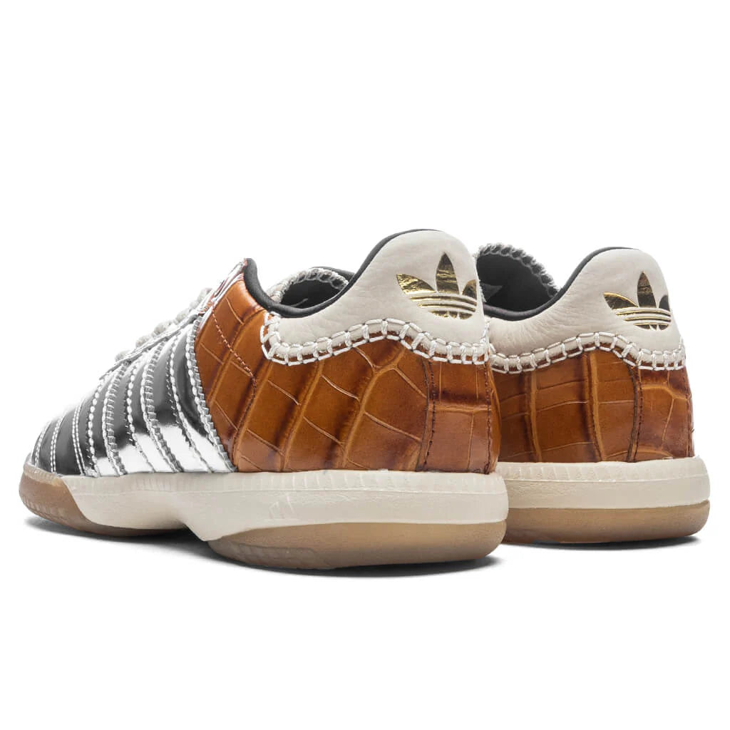 Adidas x Wales Bonner Samba Metallic Silver Metal Silver Metal Easy Yellow