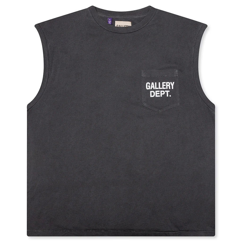 Augi Sleeveless Tee Vintage Black