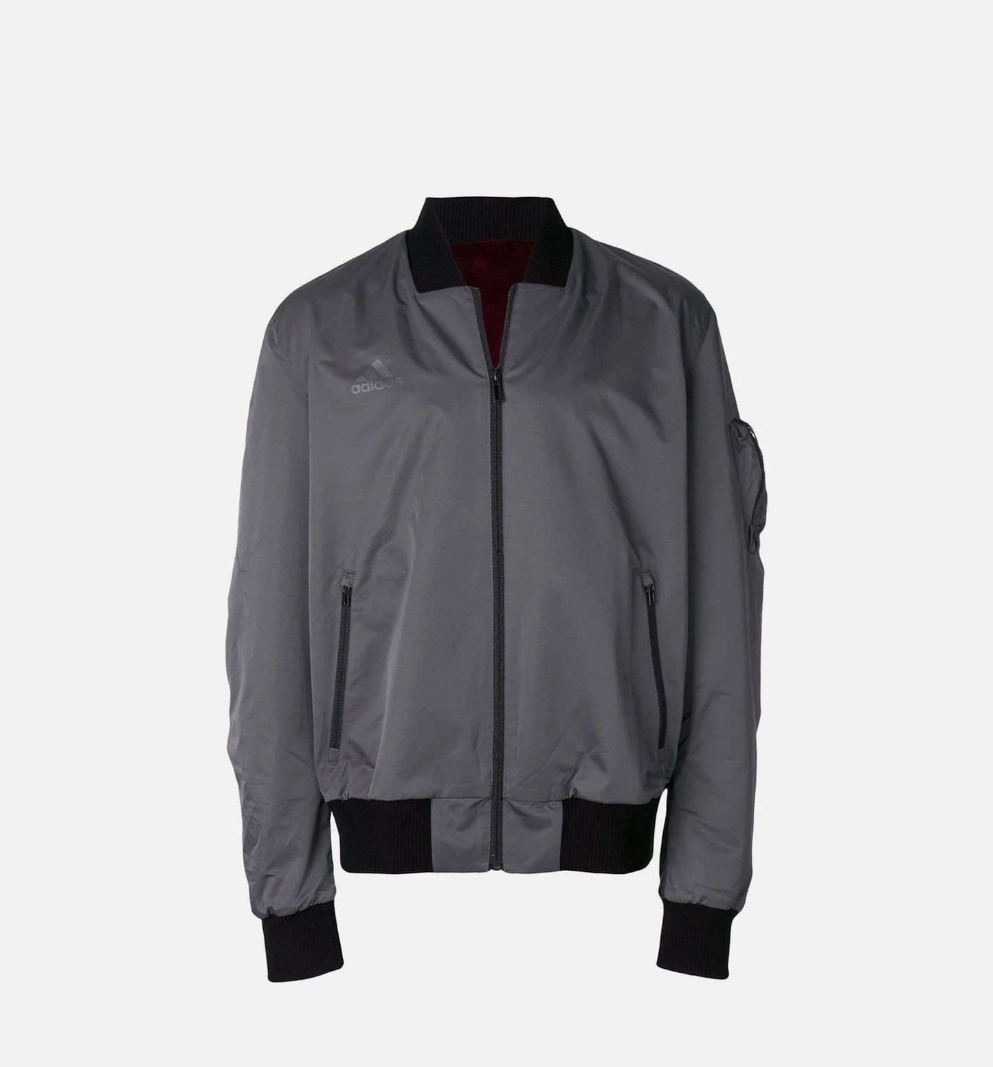 Tango Pogba Mens Reversible Jacket Maroon Grey