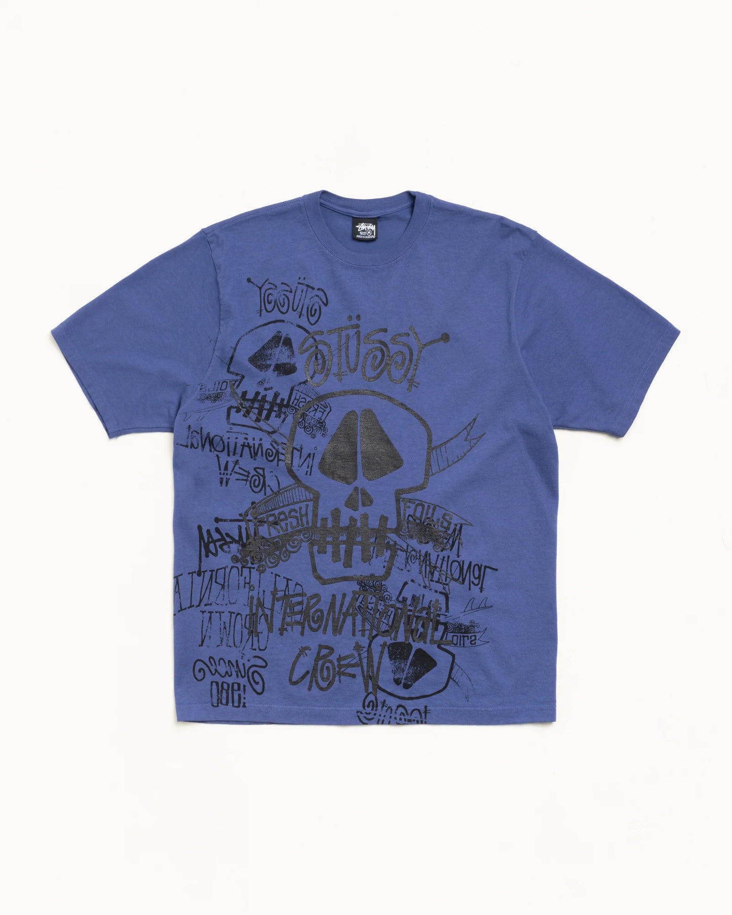 SKULLS TEE PIGMENT DYED