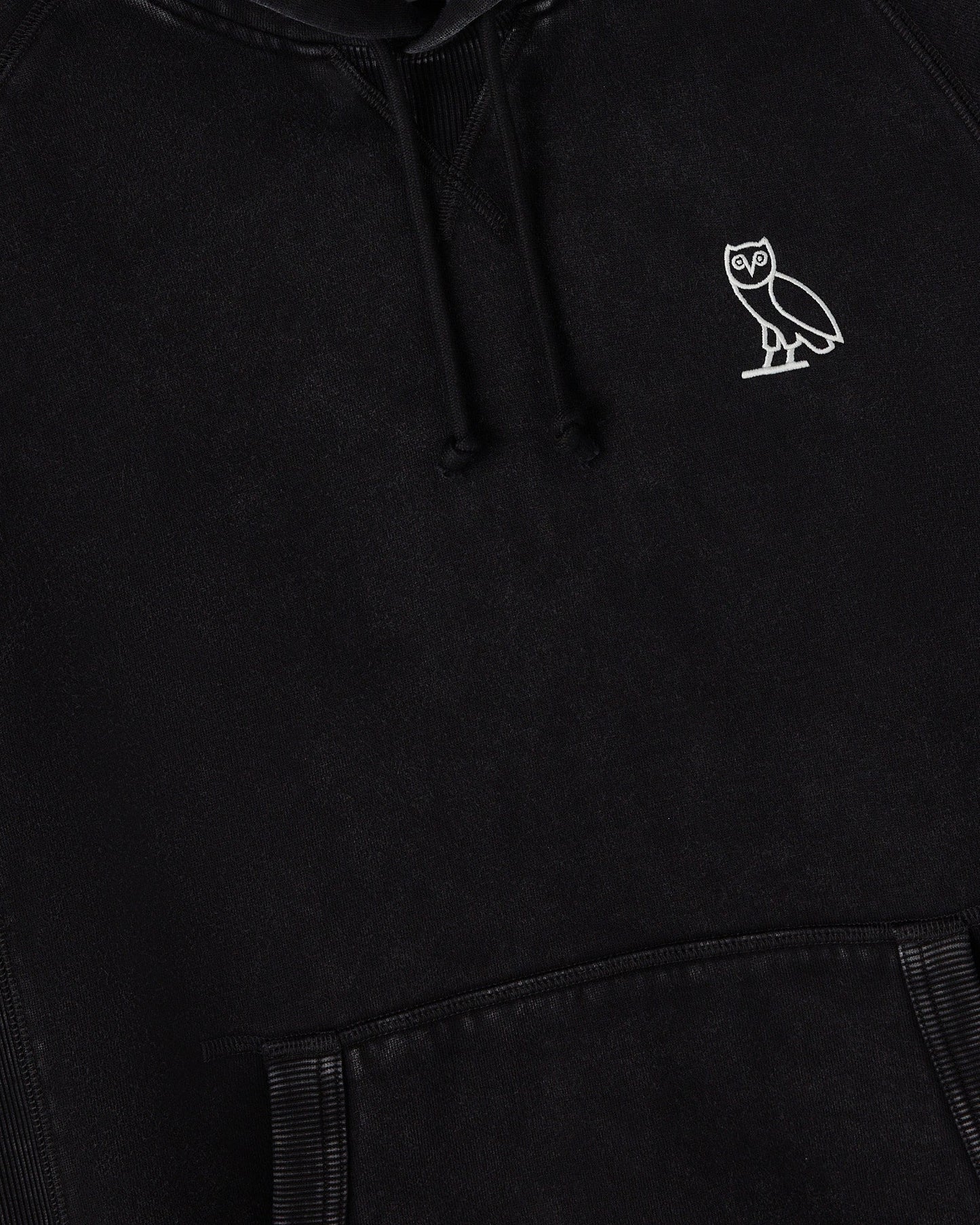 Muskoka Raglan Hoodie Garment Dyed Black