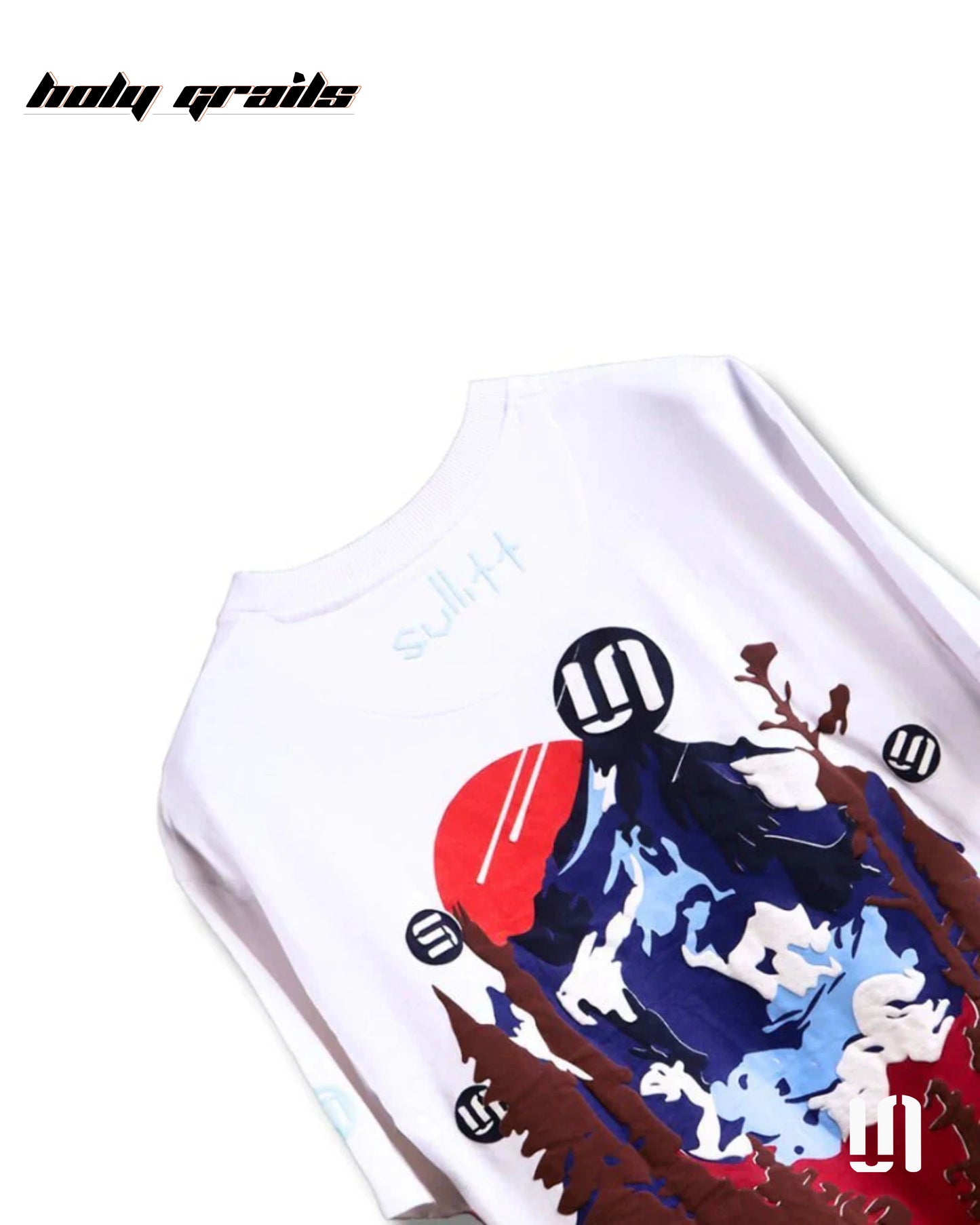 Dawning Mountain White Oversized Tee HG x Sullitt