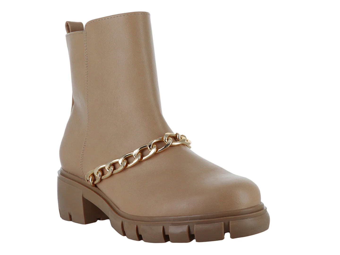 Botines Casuales Lady Paulina Beige para Mujer