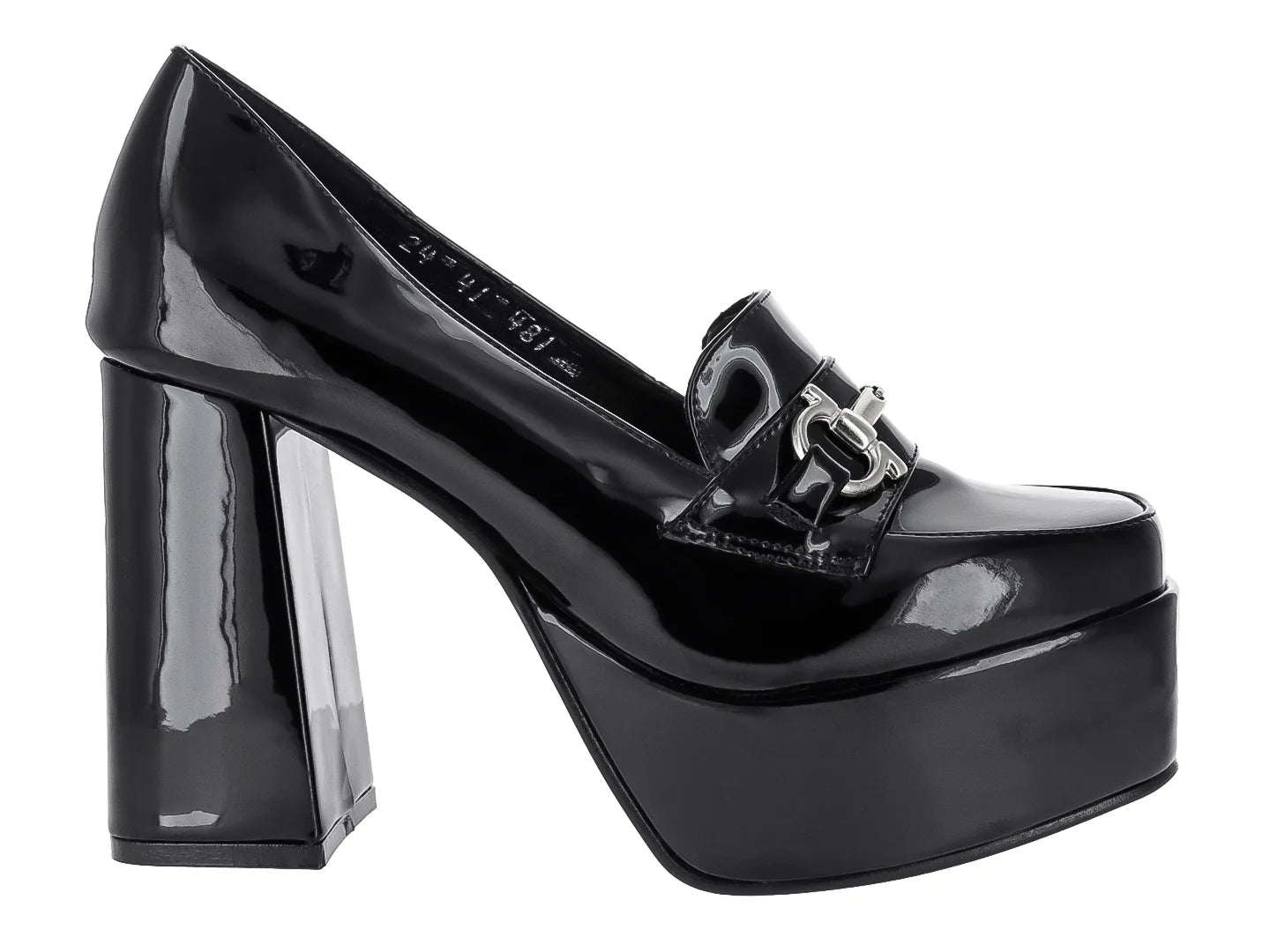 Zapatos de Tacón Cuadrado OYYI Negro para Mujer