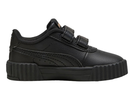 Tenis PUMA Carina 30 Negro y Oro para Niño