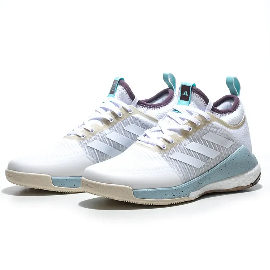 Tênis Adidas Crazyflight Mid Bege Roxo