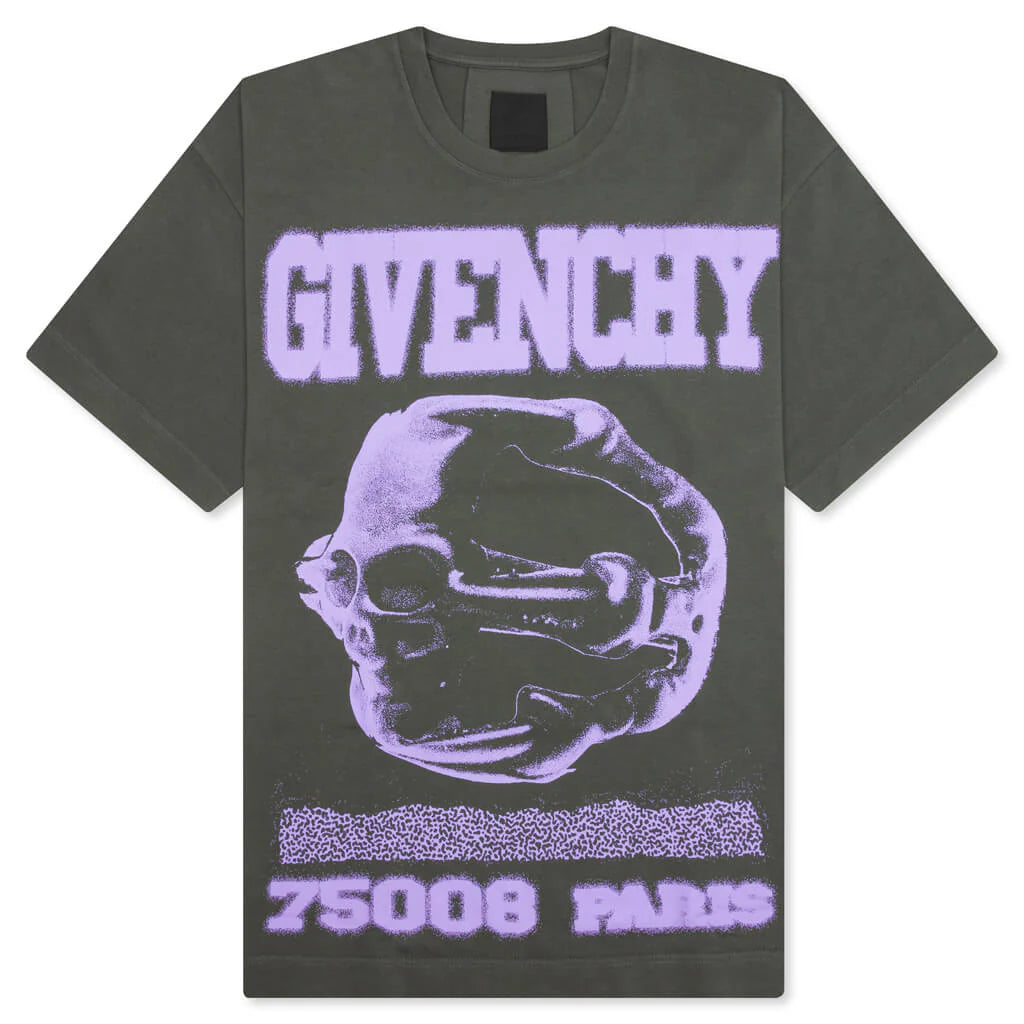 Casual Fit No Pocket T Shirt Greyish Green