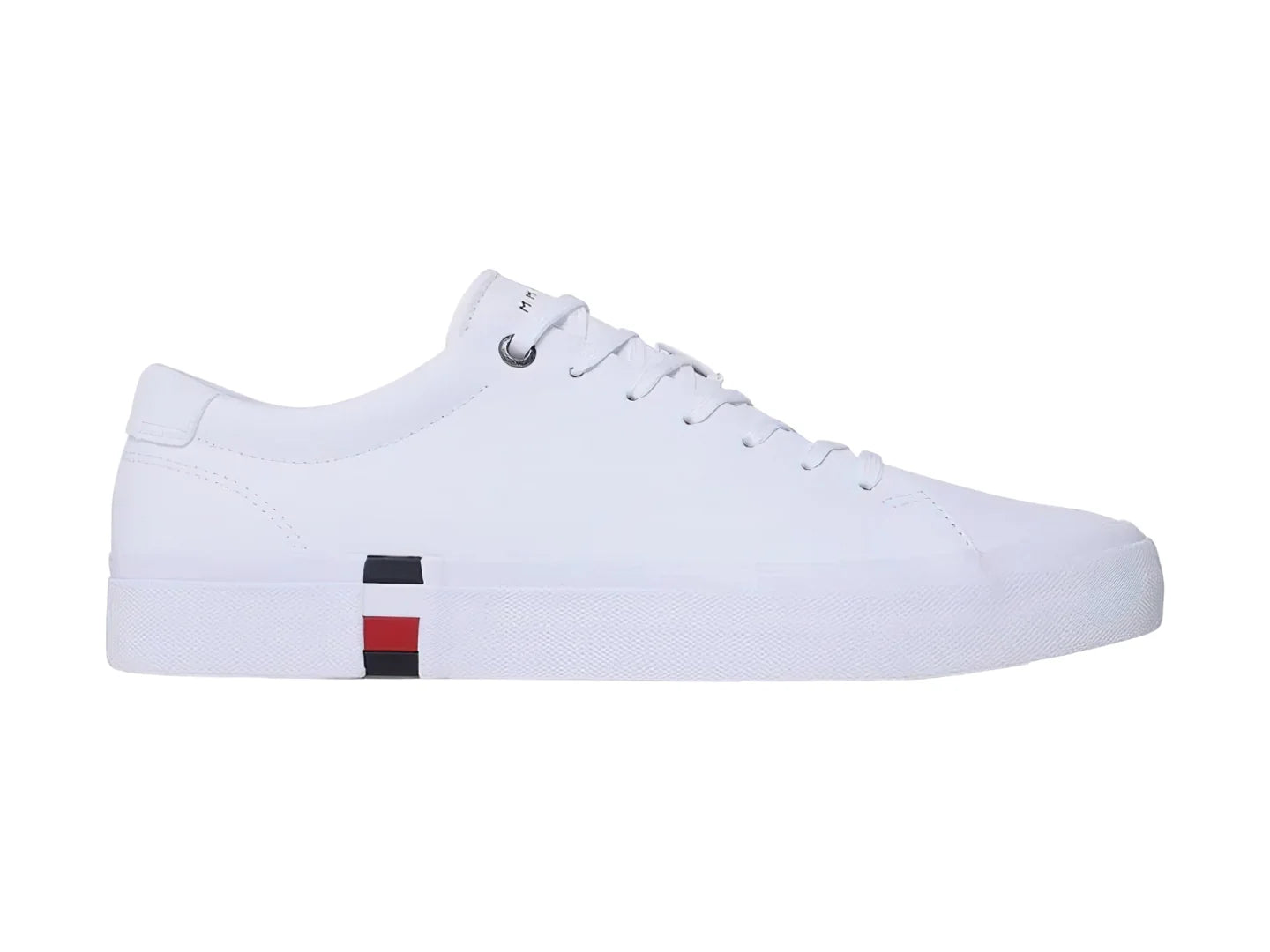 Tenis Tommy Hilfiger Corporate Leather Blanco para Hombre