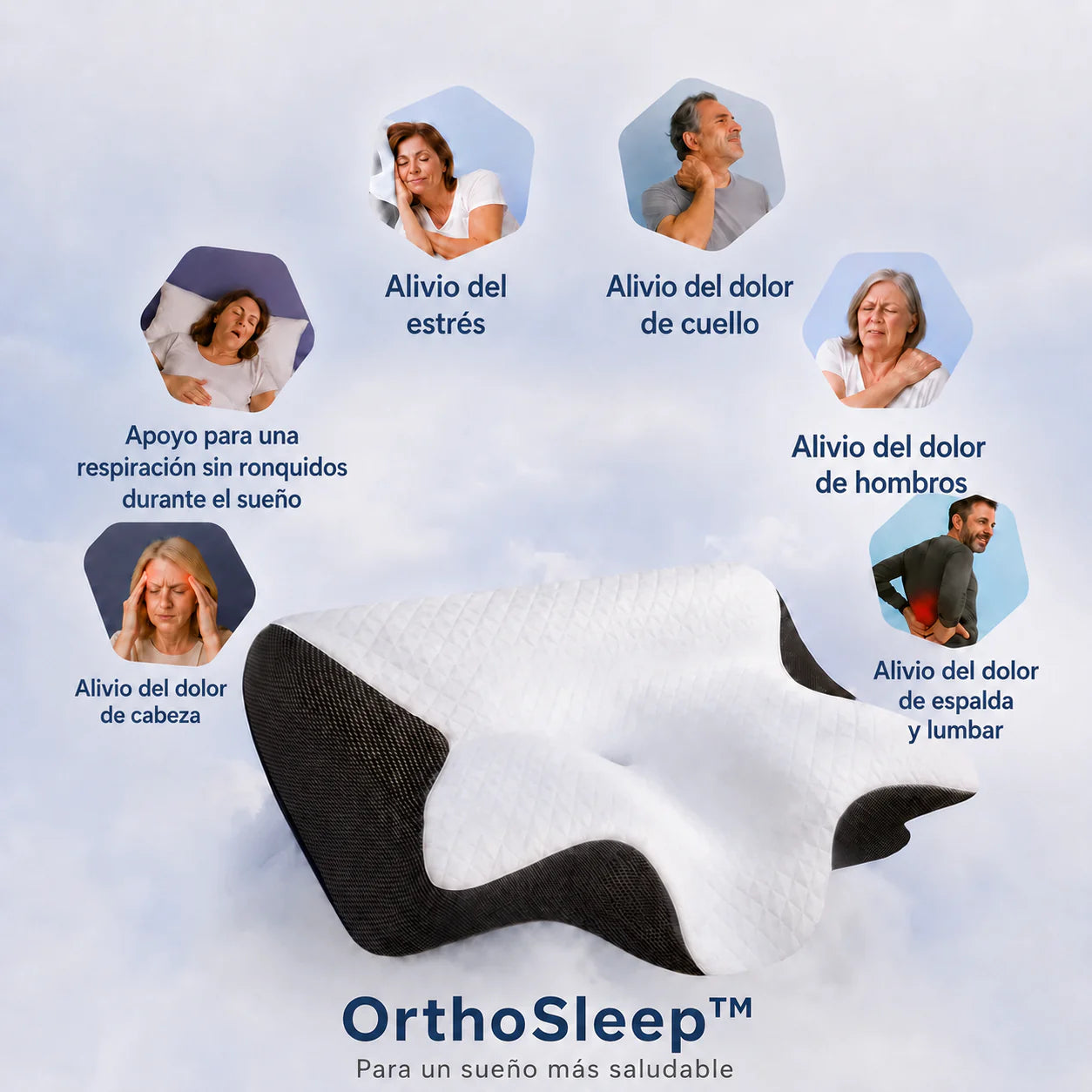 OrthoSleep Almohada de Soporte Cervical
