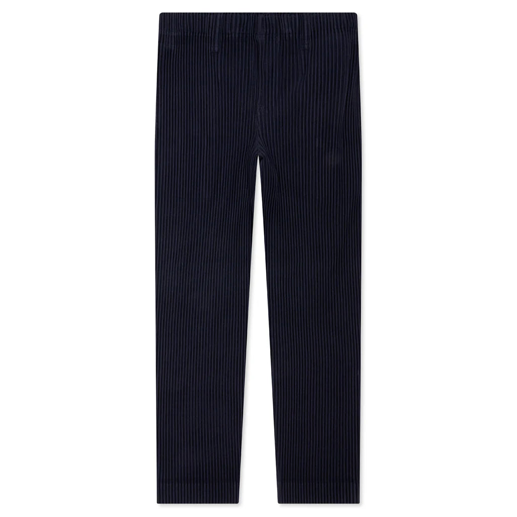 Tailored Pleats Pants Blue