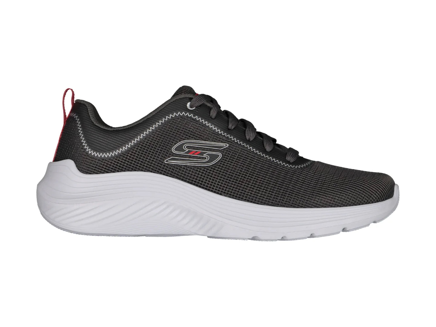 Tenis Skechers BOBS Squad Waves Gris para Hombre