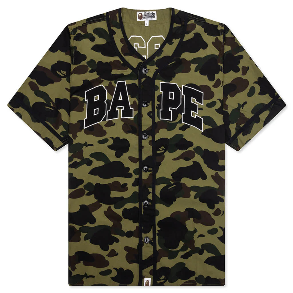 1st Camo Baseball Shirt Green