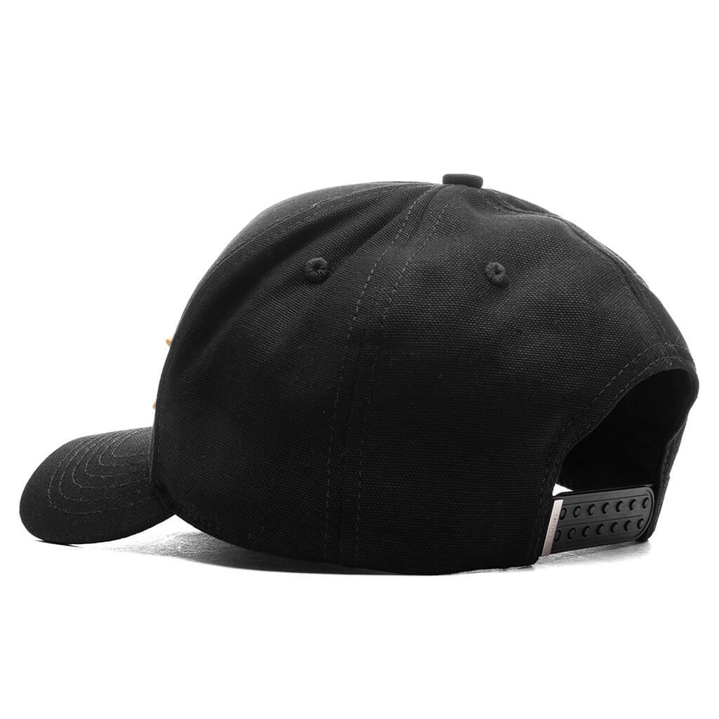 3 Star Canvas Hat Black Champagne