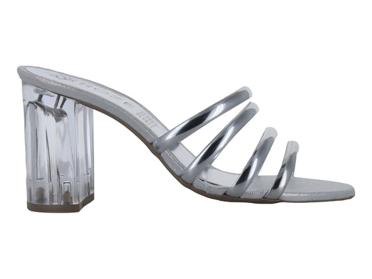 Sandalias ROZE Tacón Cuadrado Plata para Mujer