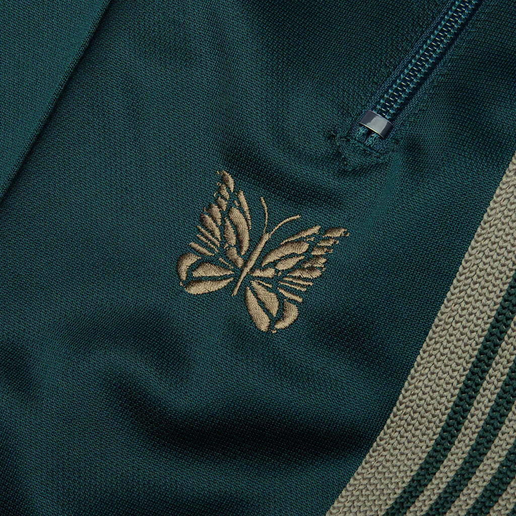 Poly Smooth Boot Cut Track Pant Green
