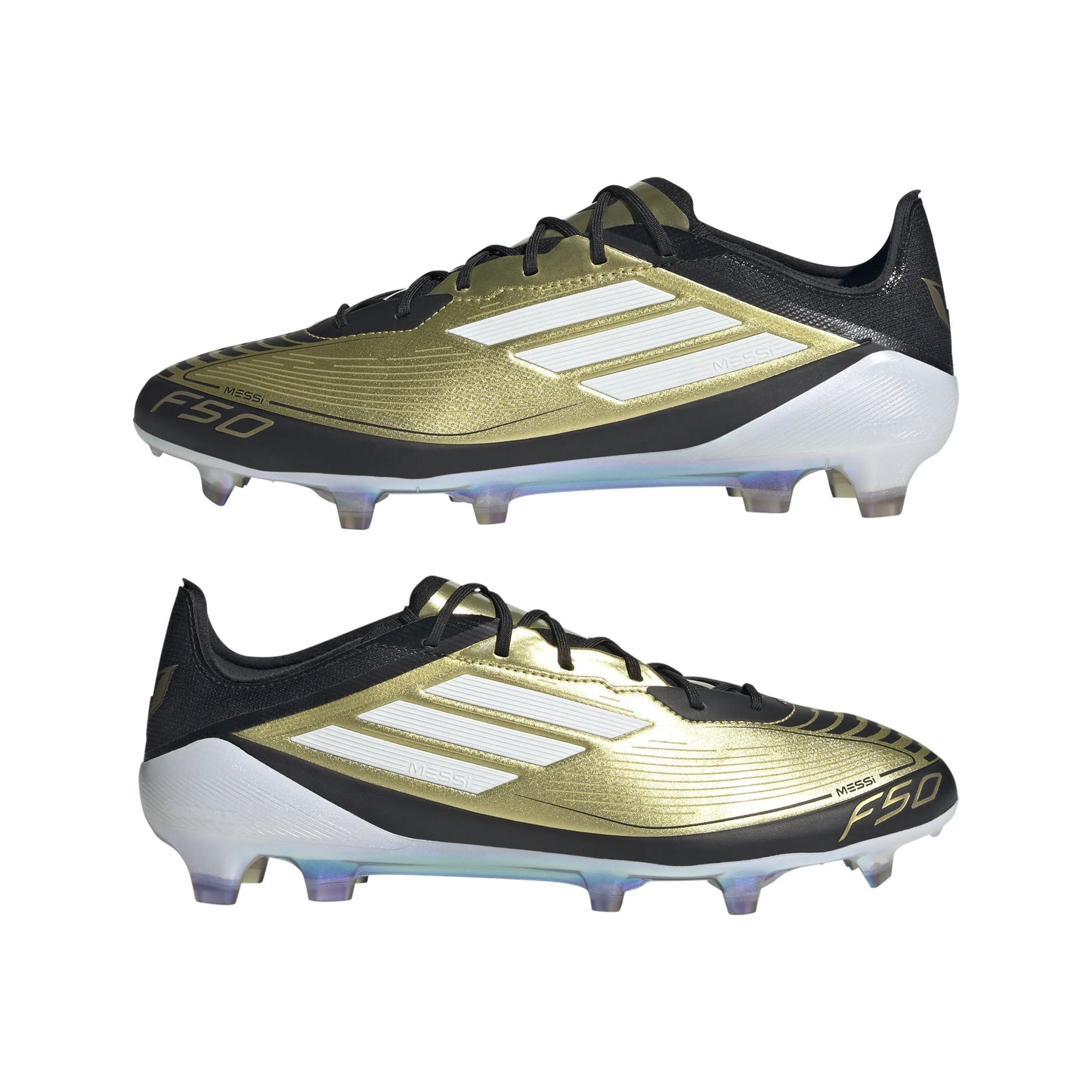 adidas F50 Elite FG Messi Firm Ground Soccer Cleats Gold White Black