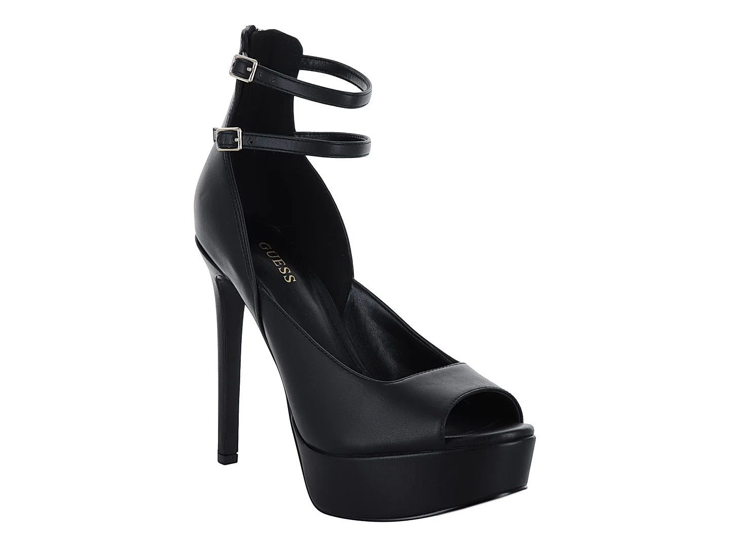 Sandalias Guess Negro Tacón Alto para Mujer