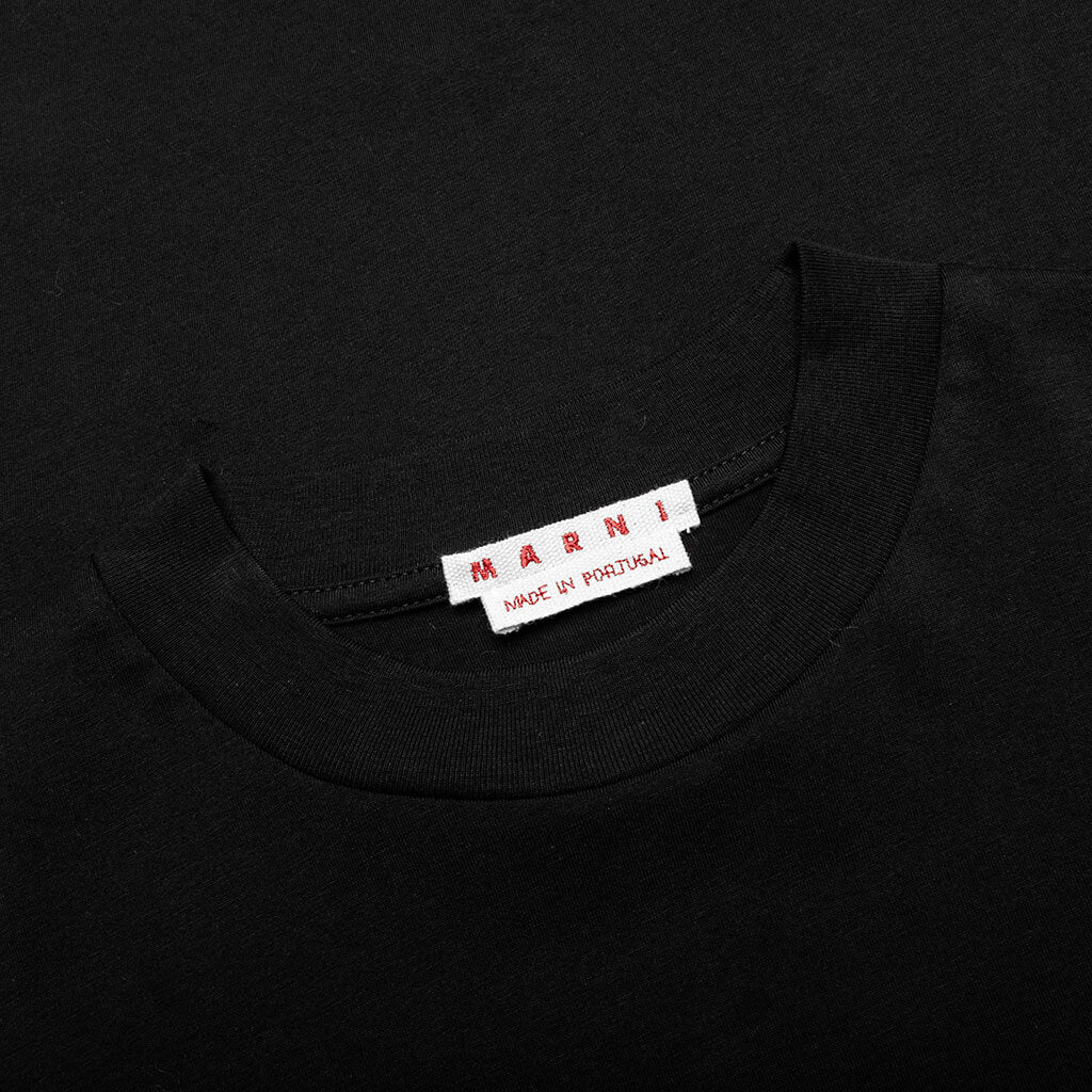 Circular Logo T Shirt Black