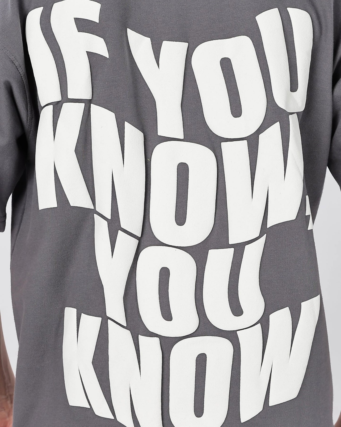 IYKYK Grey Oversize Tee HG x Bumchiq