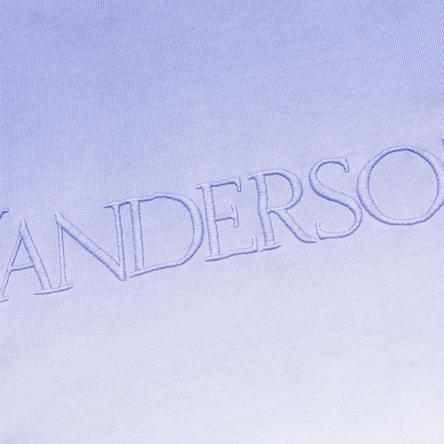 Logo Embroidery Gradient Hoodie Lavender