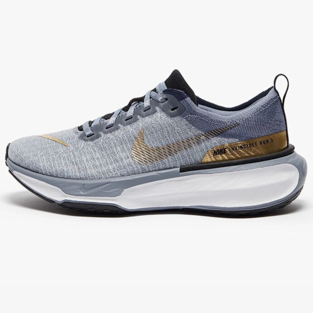 Nike Invincible Run 3 Azul Dourado