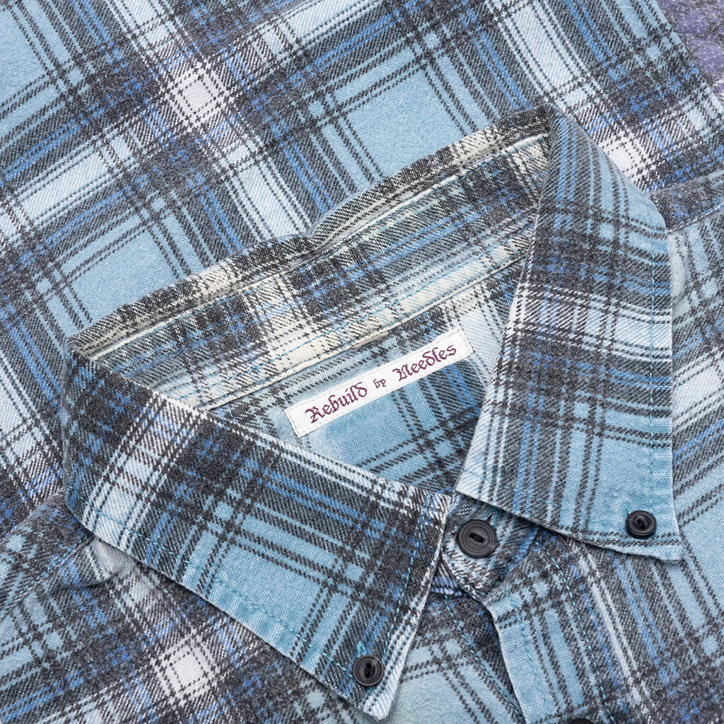 7 Cuts Wide Flannel Shirt Assorted