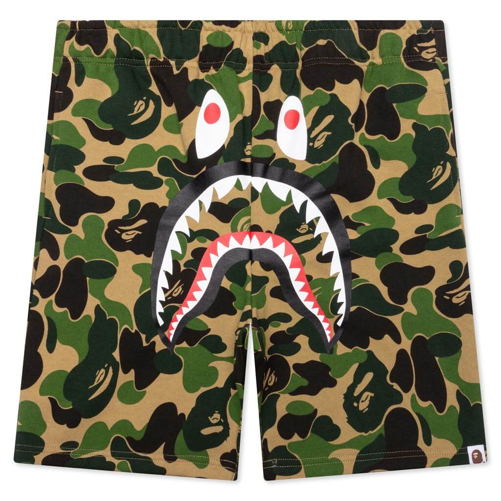 ABC Camo Shark Sweat Shorts Green