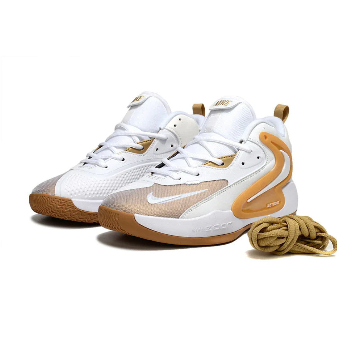 Tênis Nike React HyperSet 2 Vôlei Branco Amarelo