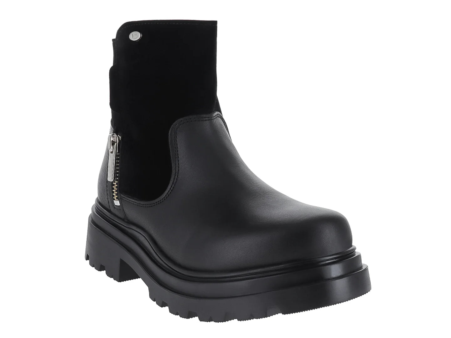 Botas Coqueta Negras de Piel para Niña