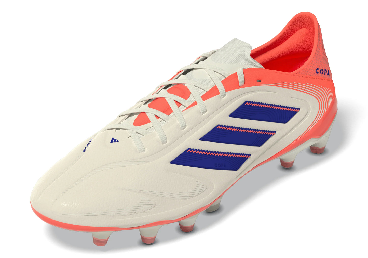 adidas Copa Pure III Elite FG Mens Soccer Cleats White Blue Orange