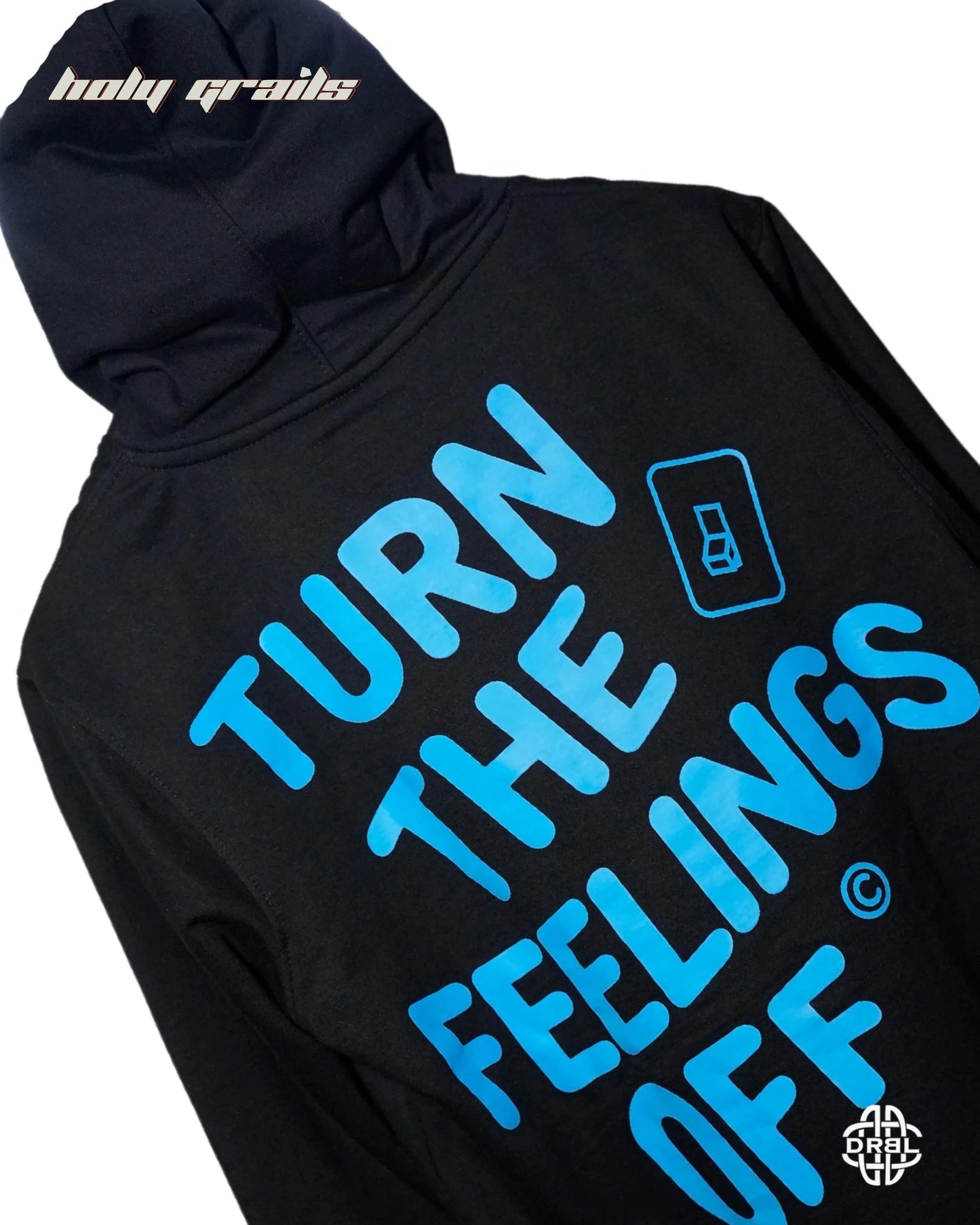 Turn the Feeling Off Black Hoodie HG x DRBL