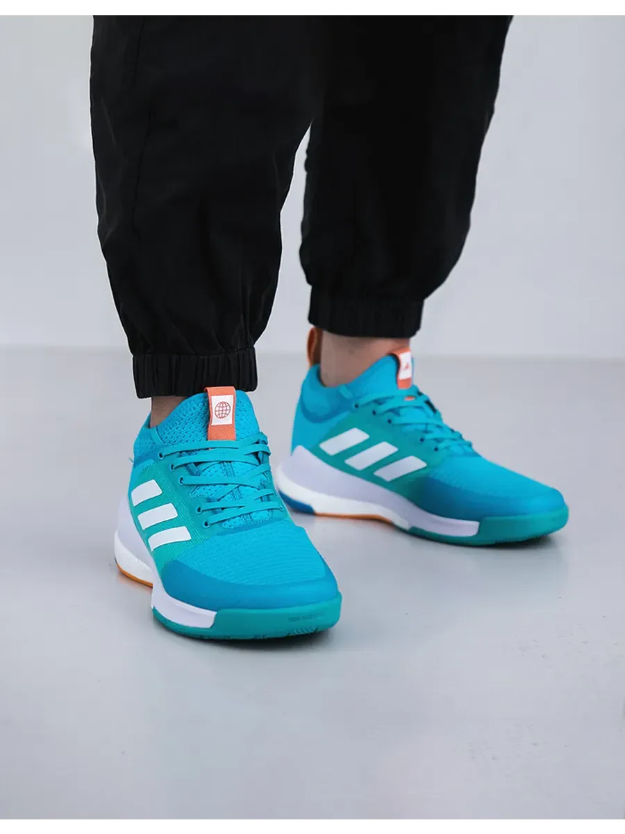 Tênis Adidas Crazyflight Mid Azul Laranja