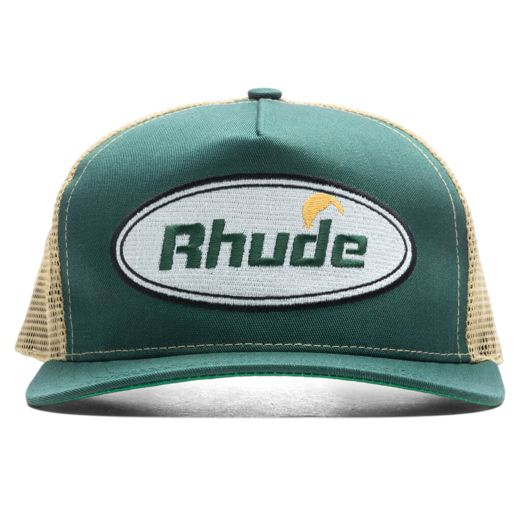 Moonlight Trucker Green White
