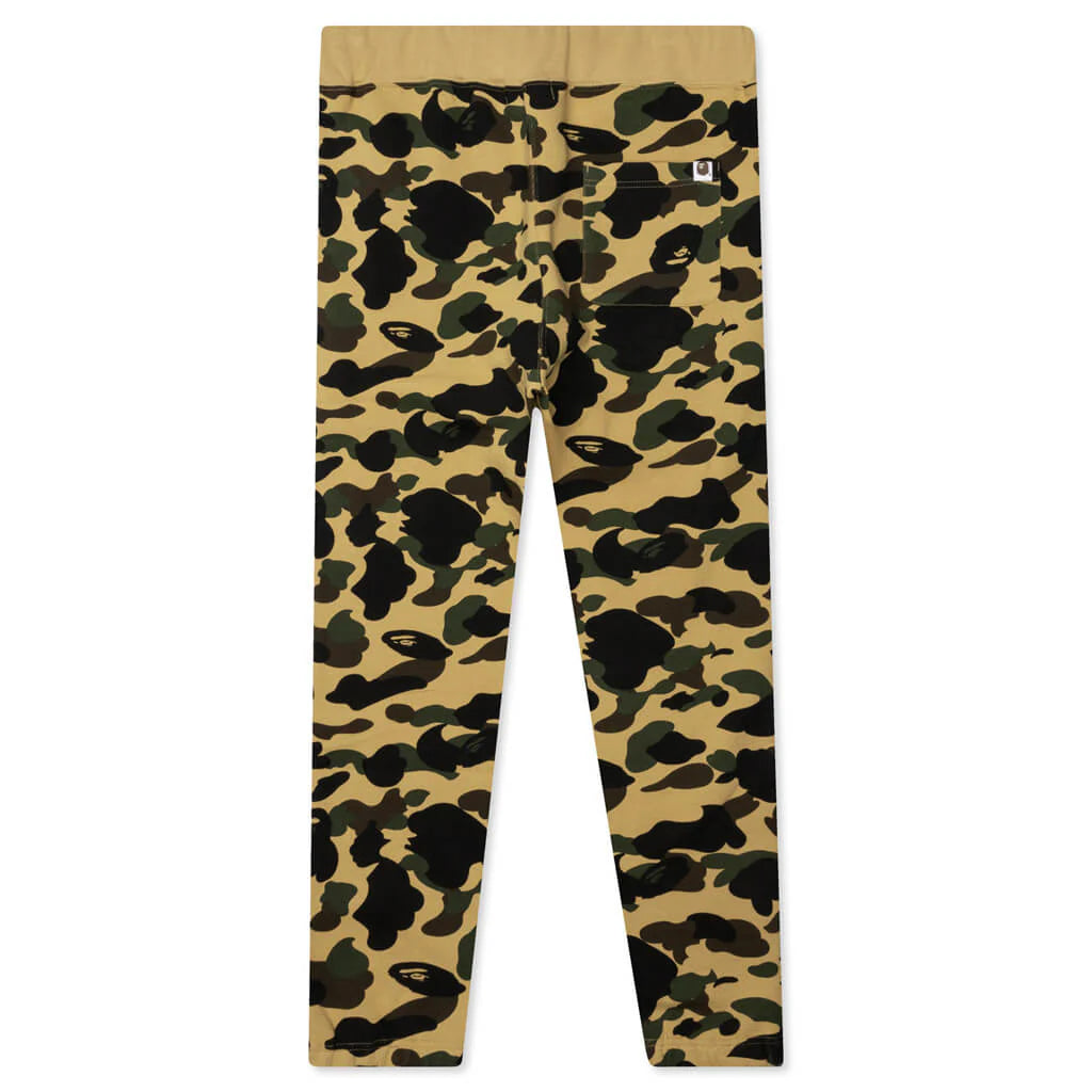 1st Camo Wide Fit Sweat Pants Yellow